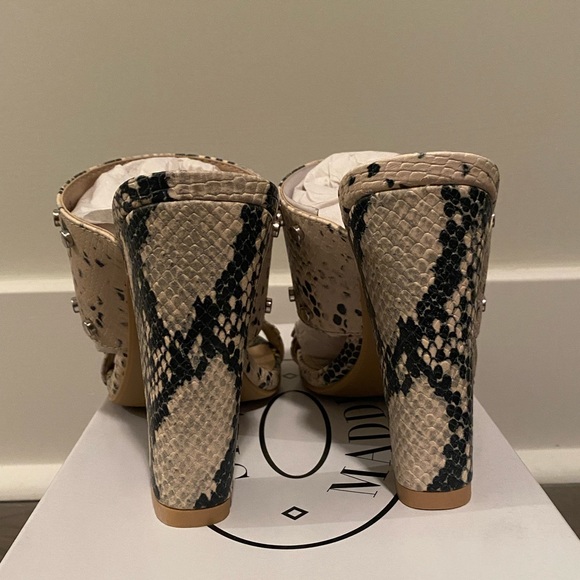 Steve Madden Studded Block Heels - Snake Skin - Picture 7 of 9